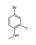 4-Bromo-2-fluoro-N-methylaniline structure