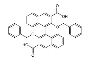 4-(3-carboxy-2-phenylmethoxynaphthalen-1-yl)-3-phenylmethoxynaphthalene-2-carboxylic acid结构式