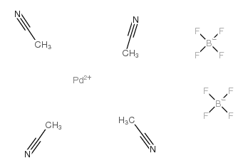 TETRAKIS(ACETONITRILE)PALLADIUM(II) TETRAFLUOROBORATE Structure