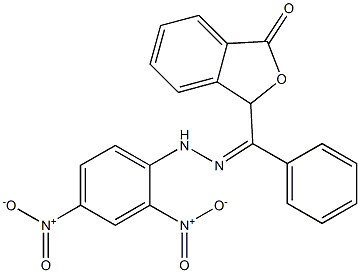 3-[α-[2-(2,4-Dinitrophenyl)hydrazono]benzyl]phthalide结构式