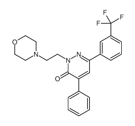 2-(2-morpholin-4-ylethyl)-4-phenyl-6-[3-(trifluoromethyl)phenyl]pyridazin-3-one Structure