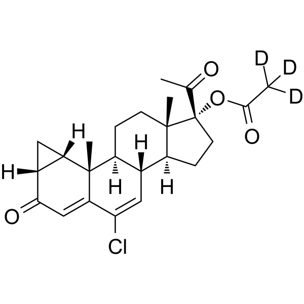 Cyproterone acetate-d3 Structure