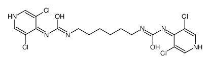 1-(3,5-dichloropyridin-4-yl)-3-[6-[(3,5-dichloropyridin-4-yl)carbamoylamino]hexyl]urea Structure