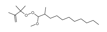 2,3-dimethyl-2-(1-methoxy-2-methylundecyl)peroxybut-3-ene结构式