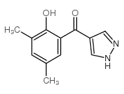 4-(3,5-dimethyl-2-hydroxybenzoyl)pyrazole Structure