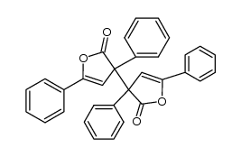 3,5,3',5'-tetraphenyl-3H,3'H-[3,3']bifuranyl-2,2'-dione结构式