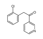 2-(2-CHLOROPHENYL)-1-(PYRIDIN-3-YL)ETHANONE结构式