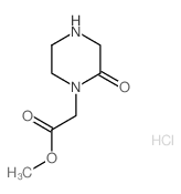 1-Piperazineaceticacid,2-oxo-,methylester(8CI) Structure