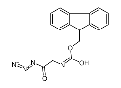 9H-fluoren-9-ylmethyl N-(2-azido-2-oxoethyl)carbamate Structure