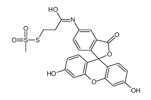 2-[(5-Fluoresceinyl)aminocarbonyl]ethyl Methanethiosulfonate structure