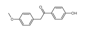 1-(4-hydroxyphenyl)-2-(4-methoxyphenyl)ethanone结构式