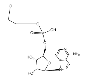 [5']adenylic acid mono-(2-chloro-ethyl) ester Structure