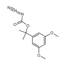 3,5-dimethoxy-α,α-dimethyl-benzyloxycarbonylazide结构式