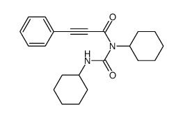 N-(phenylpropynoyl)-N,N'-dicyclohexylurea Structure