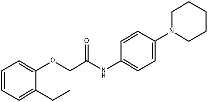 2-(2-ethylphenoxy)-N-(4-piperidin-1-ylphenyl)acetamide结构式