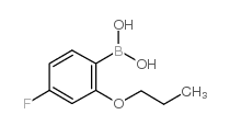 4-氟-2-丙氧基苯基硼酸结构式