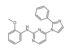 N-(2-methoxyphenyl)-4-(2-phenylimidazol-1-yl)pyrimidin-2-amine结构式