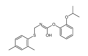 (2-propan-2-yloxyphenyl) N-[(2,4-dimethylphenyl)sulfanylmethyl]carbamate结构式