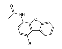 N-(1-bromodibenzo[b,d]furan-4-yl)acetamide结构式