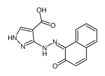 1H-Pyrazole-4-carboxylic acid, 3-((2-hydroxy-1-naphthalenyl)azo)- structure