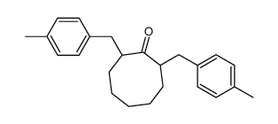 2,8-bis[(4-methylphenyl)methyl]cyclooctan-1-one Structure