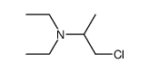 (2-chloro-1-methyl-ethyl)-diethyl-amine结构式