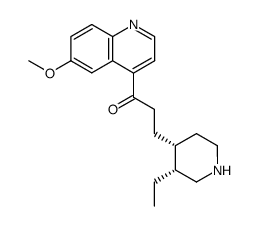 6'-methoxy-10,11-dihydro-1,8-seco-cinchonan-9-one结构式