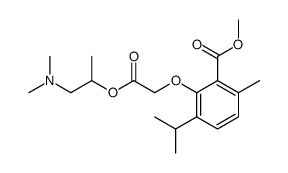 (6-Isopropyl-2-methoxycarbonyl-3-methylphenoxy)acetic acid 2-dimethylamino-1-methylethyl ester picture