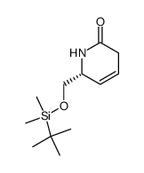 (R)-6-(tert-Butyl-dimethyl-silanyloxymethyl)-3,6-dihydro-1H-pyridin-2-one Structure