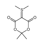 5-dimethylsulfonio-2,2-dimethyl-4,6-dioxo-1,3-dioxan-5-ide结构式