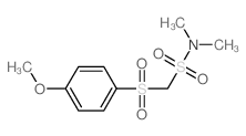 Methanesulfonamide,1-[(4-methoxyphenyl)sulfonyl]-N,N-dimethyl- structure