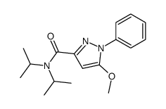 5-methoxy-1-phenyl-1H-pyrazole-3-carboxylic acid diisopropylamide结构式