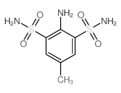 1,3-Benzenedisulfonamide,2-amino-5-methyl-结构式