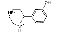 3-(7-azabicyclo[3.2.1]octan-5-yl)phenol,hydrobromide Structure