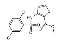 methyl 3-[(2,5-dichlorophenyl)sulfonylamino]thiophene-2-carboxylate结构式