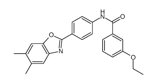 N-[4-(5,6-dimethyl-1,3-benzoxazol-2-yl)phenyl]-3-ethoxybenzamide结构式