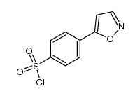 4-isoxazol-5-ylbenzenesulfonyl chloride结构式