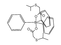 Ph3Bi(OOCCH2S(i-C3H7))2结构式