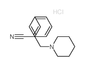 1-Piperidinepropanenitrile,a-(phenylmethylene)-, hydrochloride (1:1)结构式