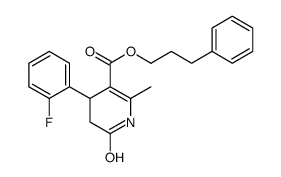 3-phenylpropyl 4-(2-fluorophenyl)-6-methyl-2-oxo-3,4-dihydro-1H-pyridine-5-carboxylate结构式