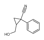 2-(hydroxymethyl)-1-phenylcyclopropanecarbonitrile结构式