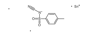 N-cyano-4-methyl-N-trimethylstannylbenzenesulfonamide Structure