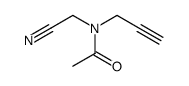 N-(cyanomethyl)-N-prop-2-ynylacetamide Structure