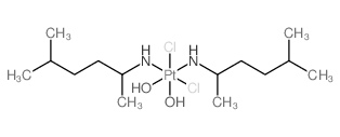 Platinum,dichlorodihydroxybis(5-methyl-2-hexanamine)-,(OC-6-33)- Structure