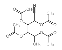 (1,2,4-triacetyloxy-1-cyano-pentan-3-yl) acetate结构式