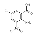 2-amino-5-chloro-3-nitro-benzoic acid structure