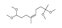 1,1,8,8-tetramethoxy-4-methylnon-4-ene Structure