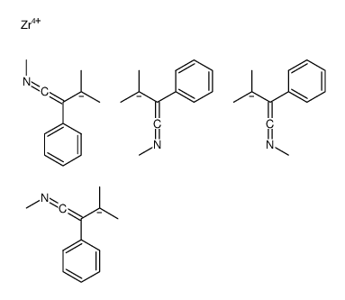 N,3-dimethyl-2-phenylbut-2-en-1-imine,zirconium(4+)结构式