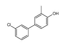 4-(3-chlorophenyl)-2-methylphenol结构式