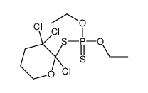 diethoxy-sulfanylidene-(2,3,3-trichlorooxan-2-yl)sulfanyl-λ5-phosphane Structure